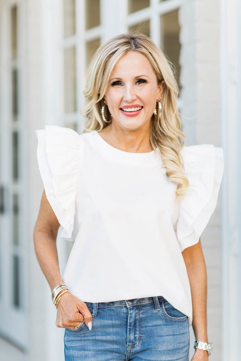 Debbie Top- White | Avara