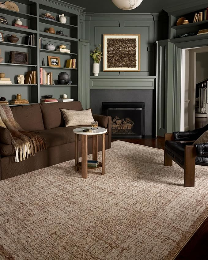 Loloi Winston Collection WIT-01 Earth/Bone 7'-10" x 10'-2", .38" Pile Height, Area Rug, Soft, Dur... | Amazon (US)