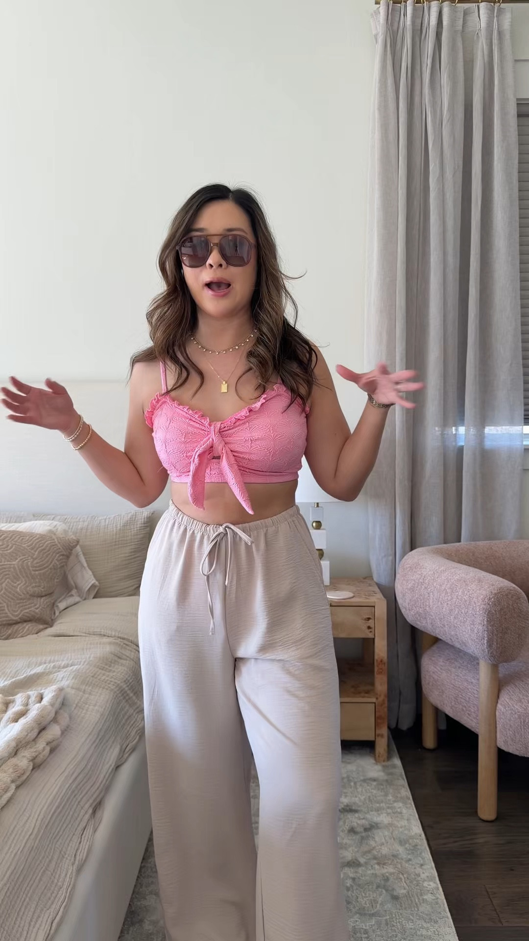 Amazon swimsuit // coverup // vacation outfit // beach // summer 

Wearing a medium in swim and pants 

#LTKSwim #LTKSeasonal #LTKPetite