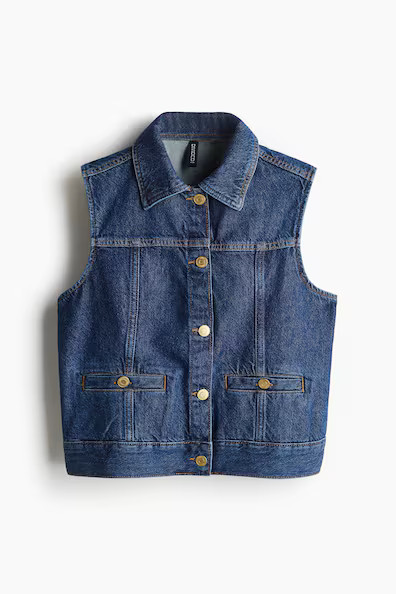 H & M - Denim Vest - Blue | H&M (US + CA)