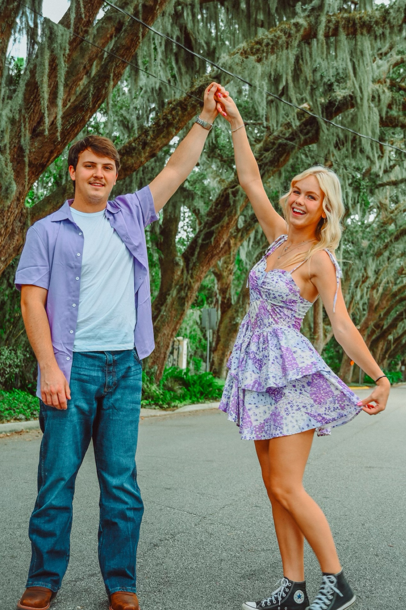 Cute matching couple outfit
Shein purple dress and Shein purple men’s shirt 
#shein #sheinfit #sheinmens #sheindress #summer #matchingoutfits 

#LTKfindsunder100 #LTKstyletip #LTKmens