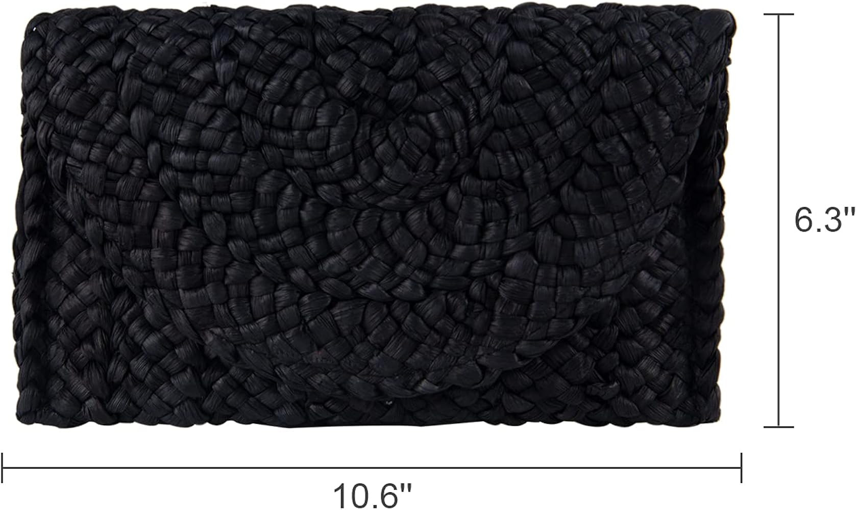 Freie Liebe Women's Straw Clutch Purse Summer Beach Bags Envelope Wallet Woven Handbags | Amazon (US)