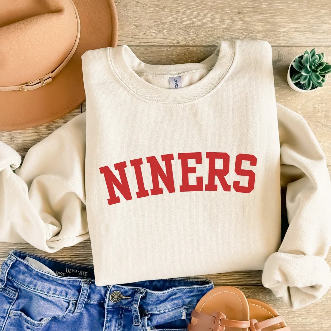 San Francisco Football Sweatshirt, Vintage Style San Francisco Football Crewneck, Football Sweats... | Etsy (US)