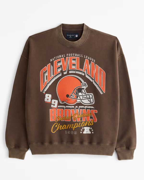 Cleveland Browns Graphic Crew Sweatshirt | Abercrombie & Fitch (US)