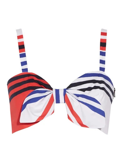 Marina striped stretch-cotton bustier top | NET-A-PORTER (US)