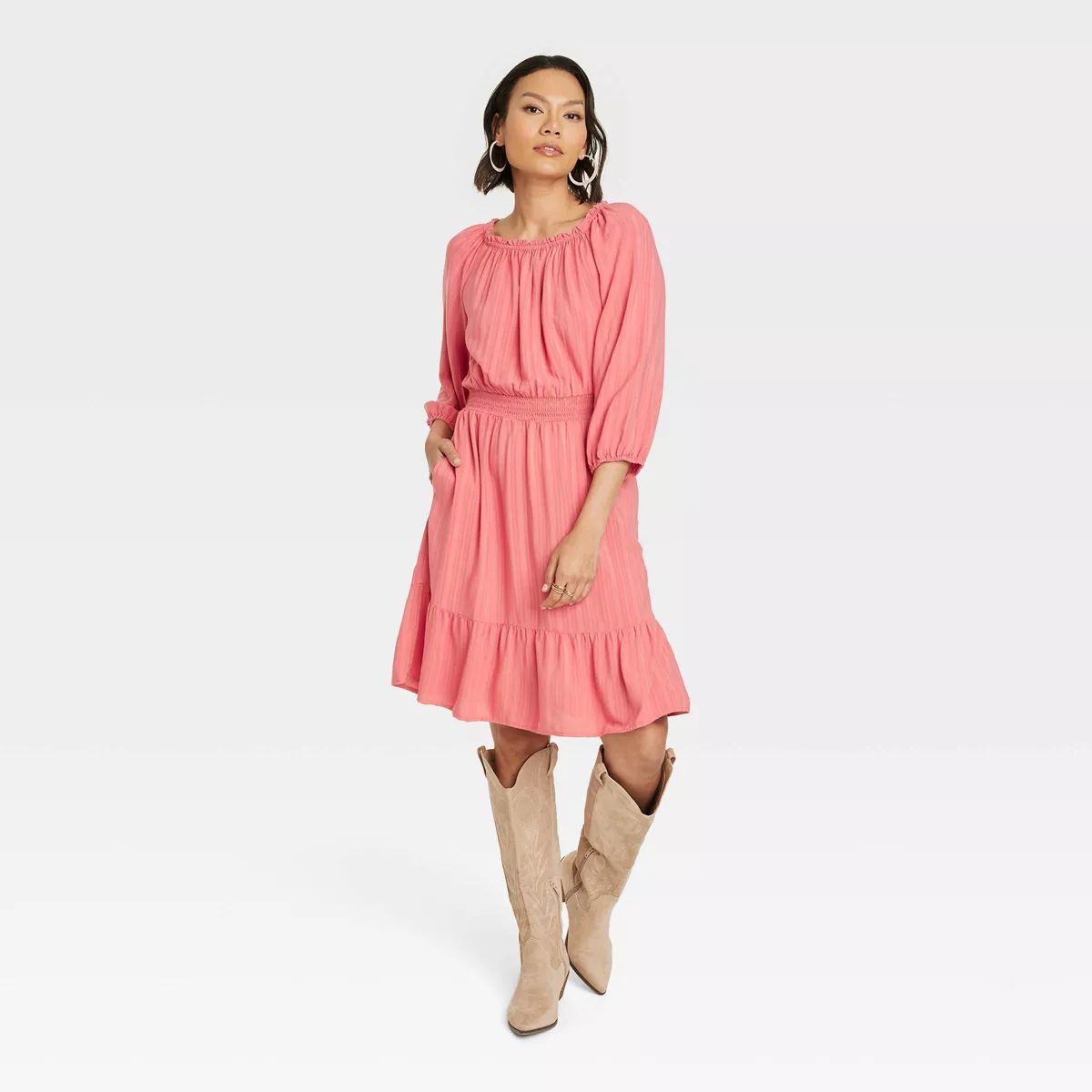 Women's Long Sleeve A-Line Dress - Knox Rose™ | Target