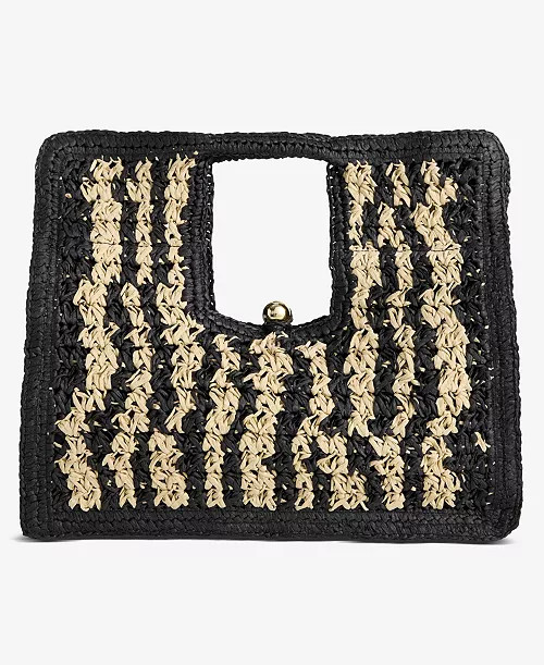 I.N.C. International Concepts Square Straw Tote Bag | Macy's
