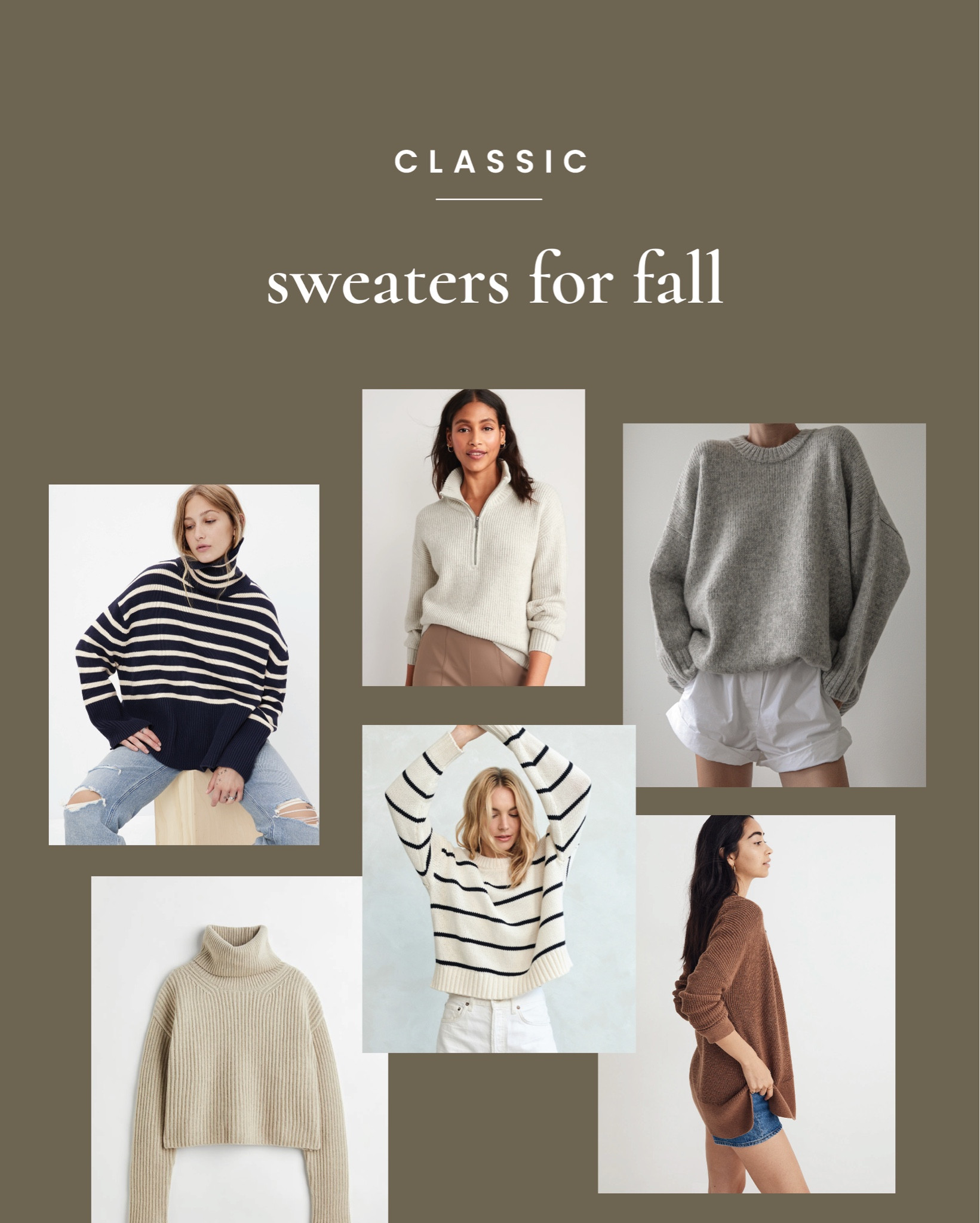Classic and cozy sweaters for fall… 

#capsulewardrobe #fall #fashion #sweaters #wool #cashmere

#LTKstyletip #LTKSeasonal