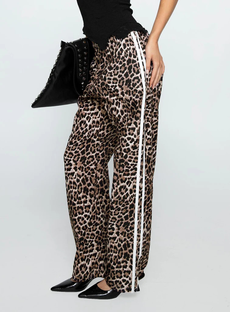 Buzzer Track Pants Leopard | Princess Polly US