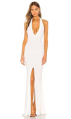 Nookie x REVOLVE Illegal Halter Gown in White from Revolve.com | Revolve Clothing (Global)