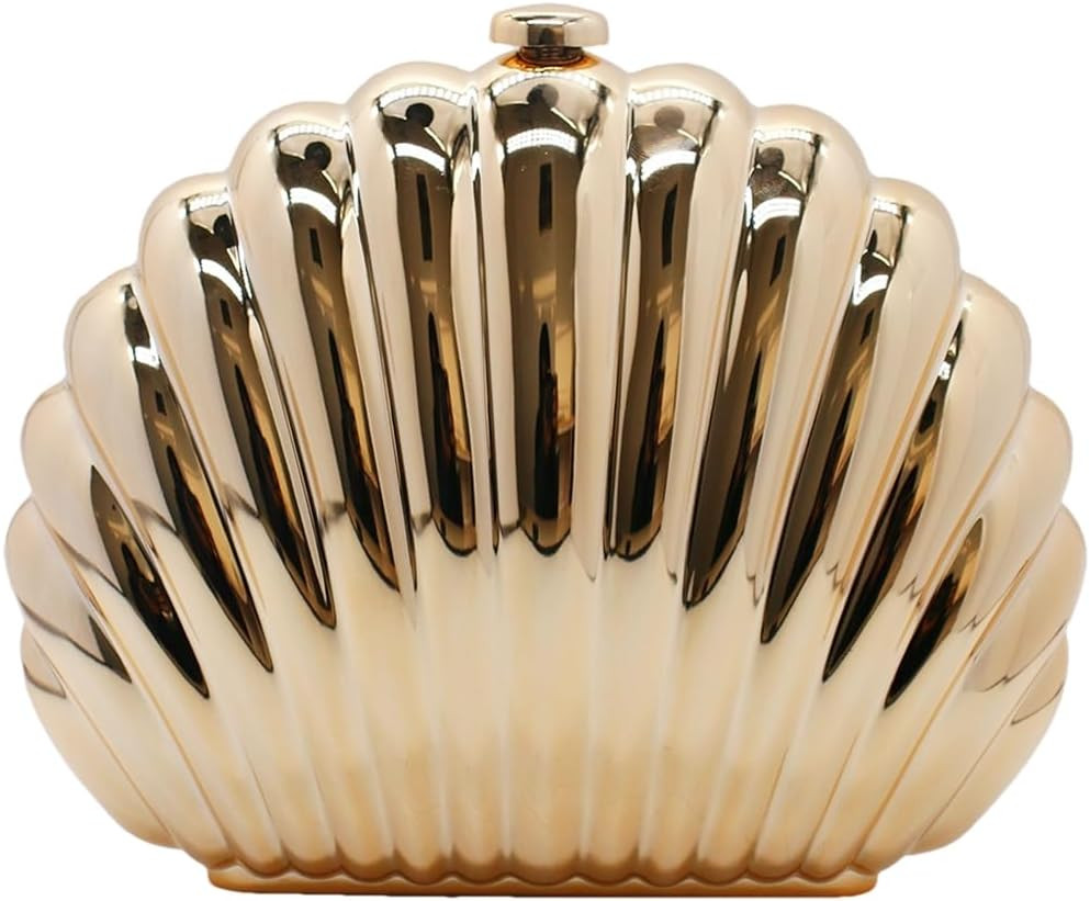 Women Acrylic Clutch Purse Novelty Metallic Evening Bag for Party | Amazon (US)