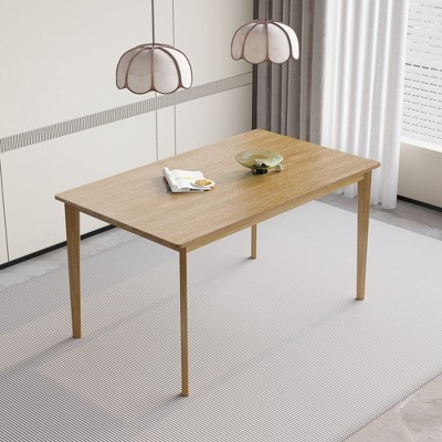 KTMBDW Wood Kitchen Rectangular Dining Table, Easy to Assemble, 27.2"D x 45.3"W x 29.9"H, Natural | Target