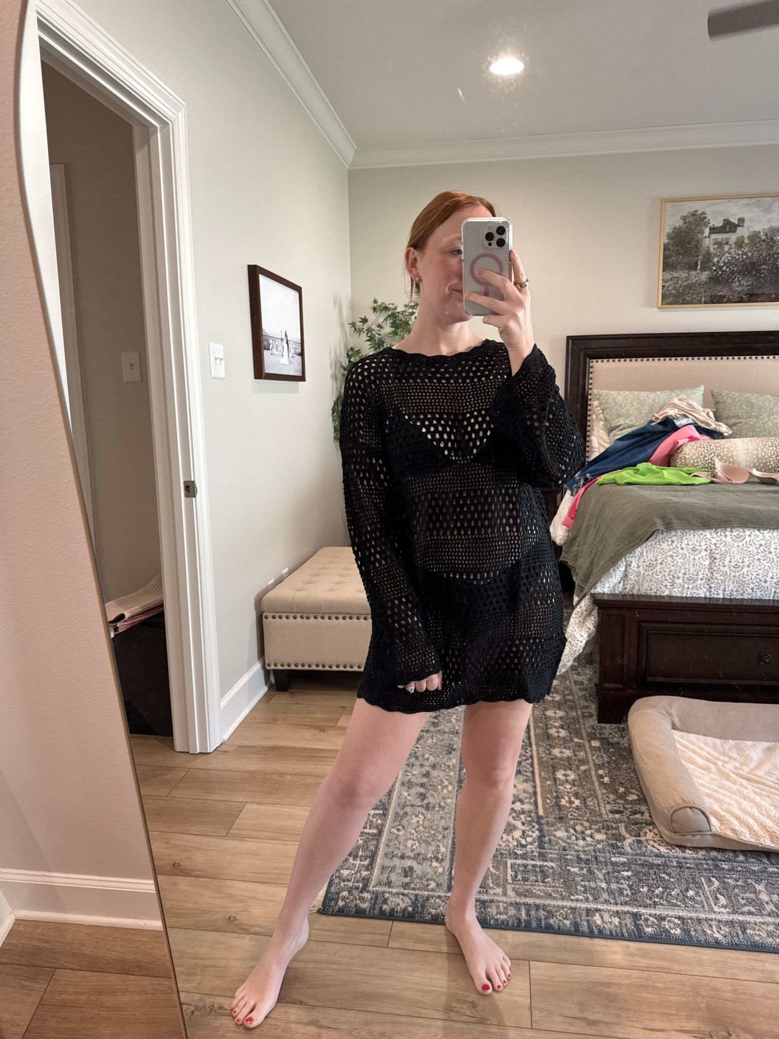 Swimsuit coverup / black crochet coverup / vacation wear / resort wear 

#LTKFindsUnder50