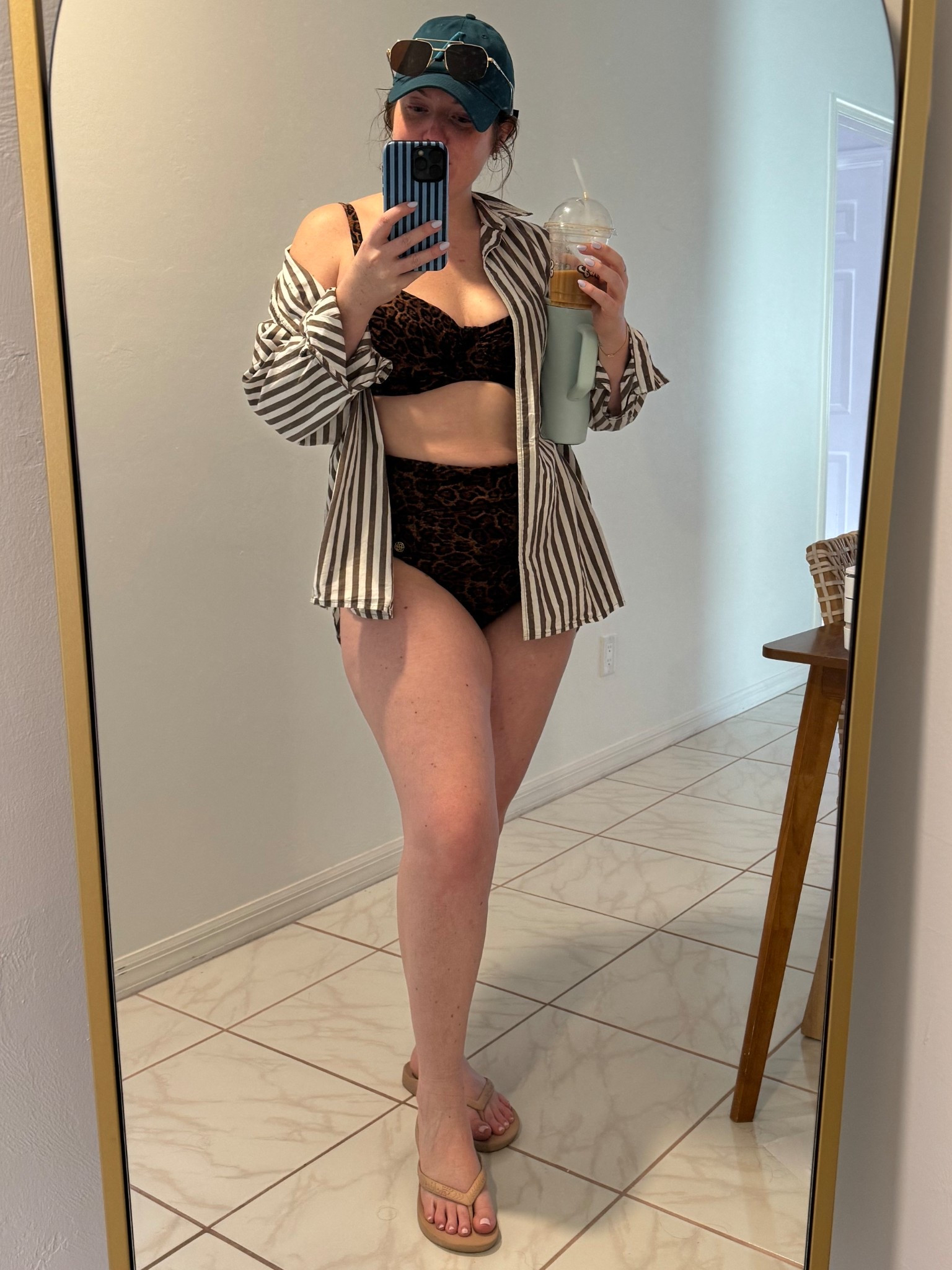 The most waste, snatching supportive flattering bathing suit I’ve ever owned! Always wear a button down to beach as a cover up. Also I loveeee this little baseball cap and it’s on clearance and the most perfect blue color! ￼

#LTKSwim #LTKTravel #LTKSeasonal