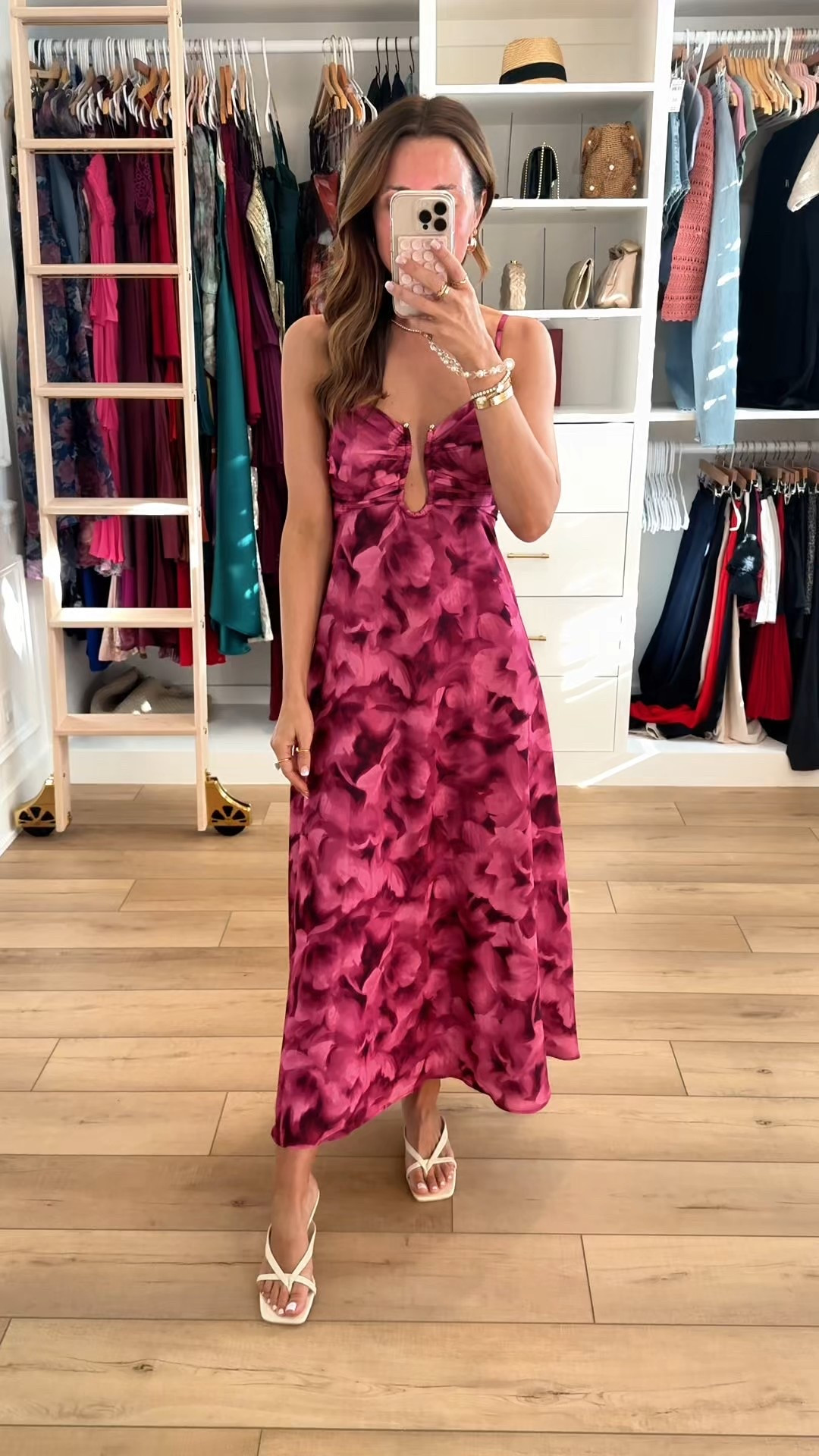 Code DENIMAF. New floral maxi dress from Abercrombie! It’s lined to about mid-thigh. XXS petite. Wedding guest dress. Spring dress. Summer dress. Valentine’s Day dress. Vacation dress. Resort wear. Spring wedding guest. Baby shower dress. Wedding shower dress. White strappy heels are TTS. 

#LTKTravel #LTKWedding #LTKValentine