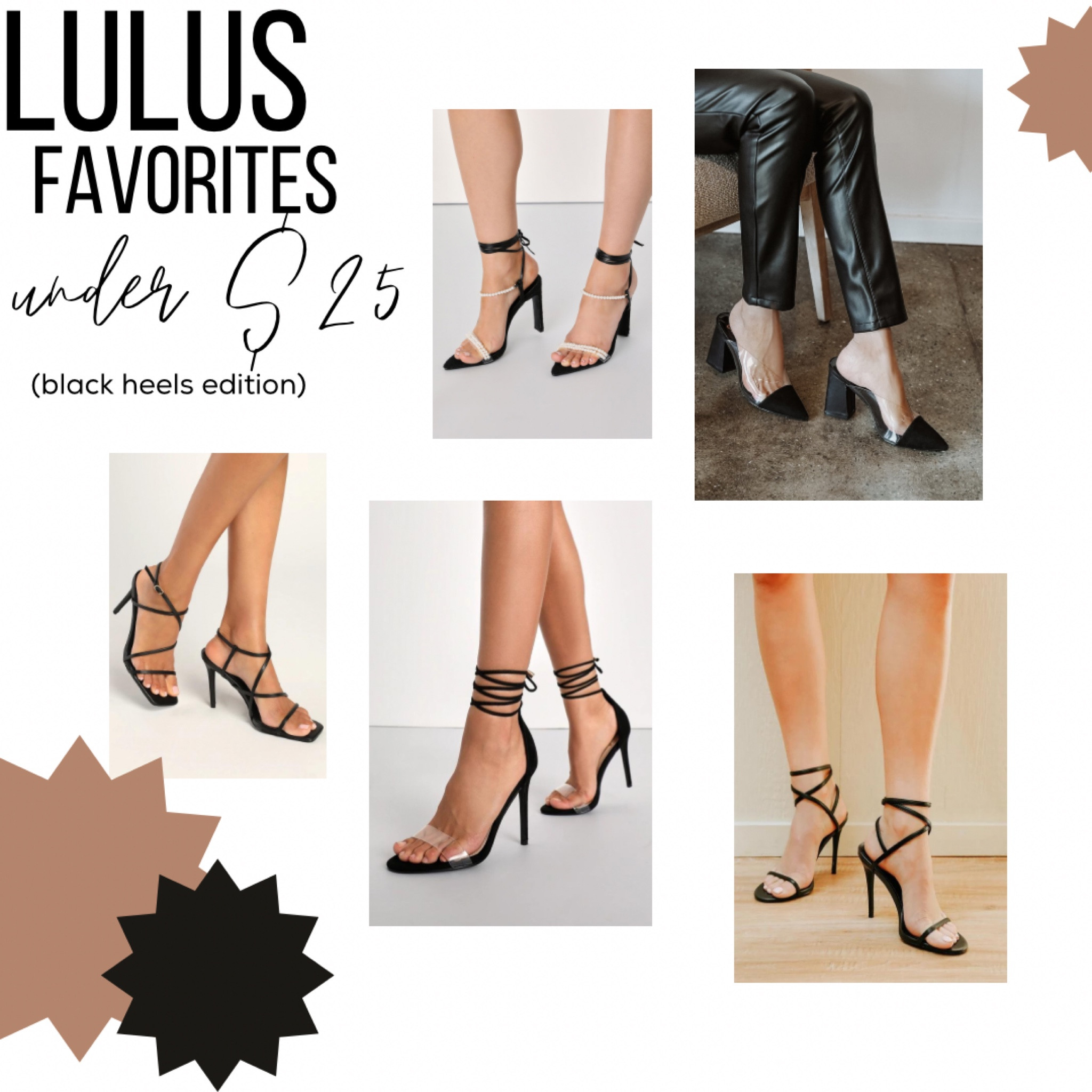 My current favorite black heels on sale on Lulus.com! Perfect for the office or a night out. All still available in several sizes! 

#LTKsalealert #LTKshoecrush #LTKunder50