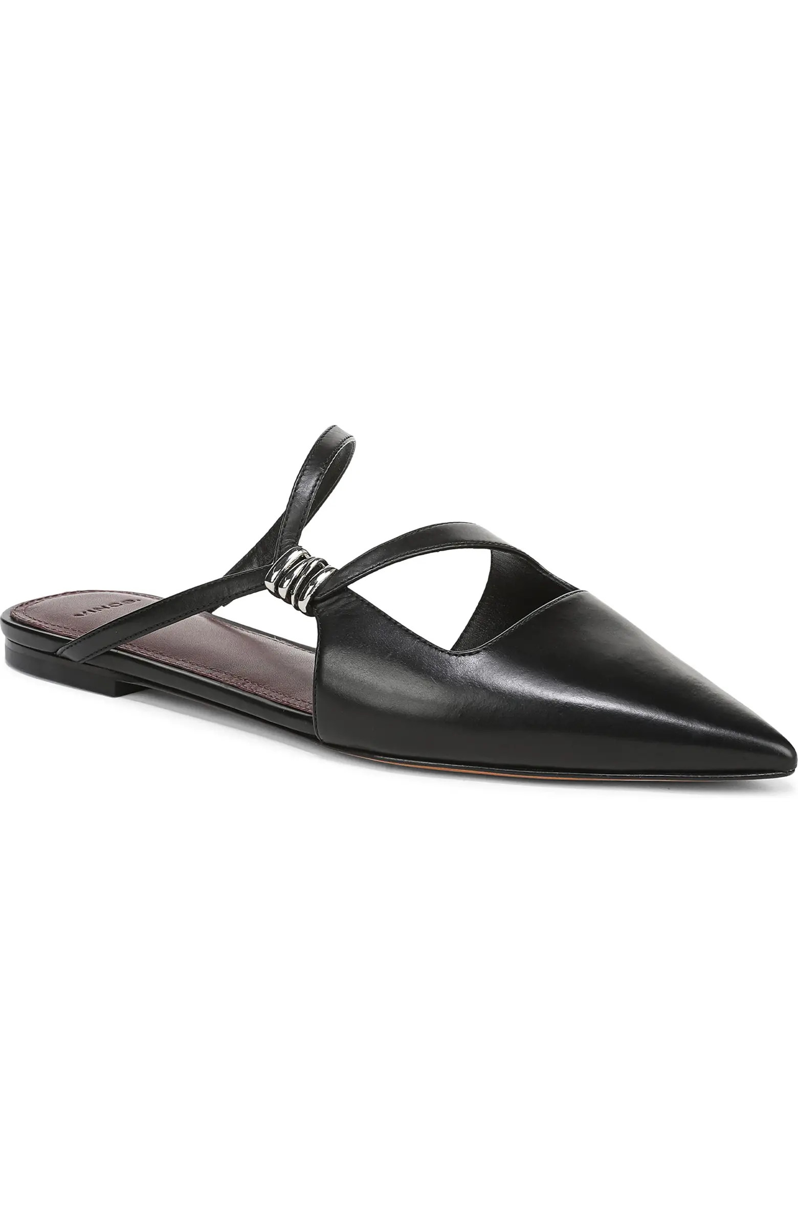 Gilia Strappy Pointed Toe Flat Mule (Women) | Nordstrom Rack