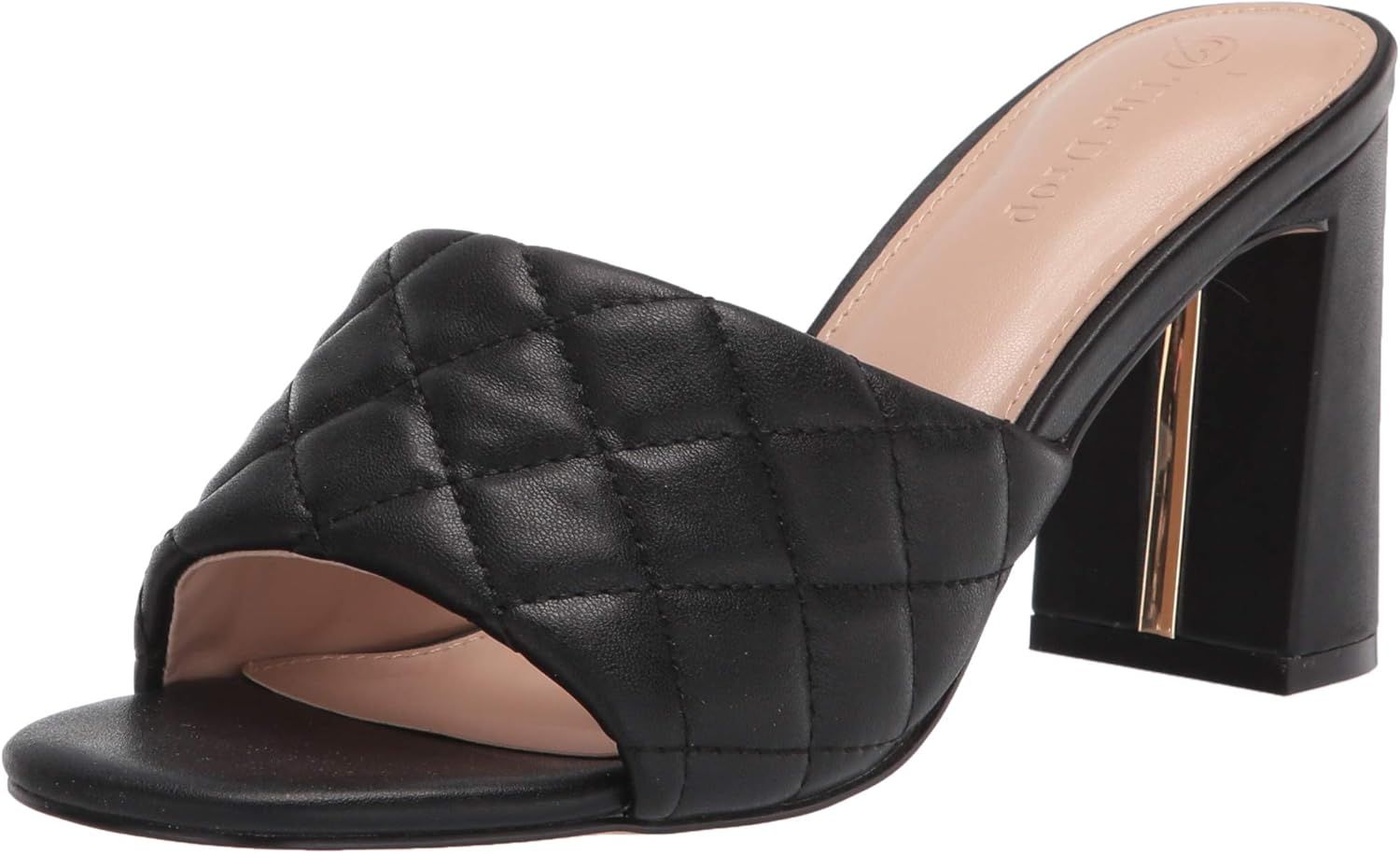 Amazon Brand - Women's Pattie High Block Heeled Mule Sandal by The Drop | Amazon (UK)