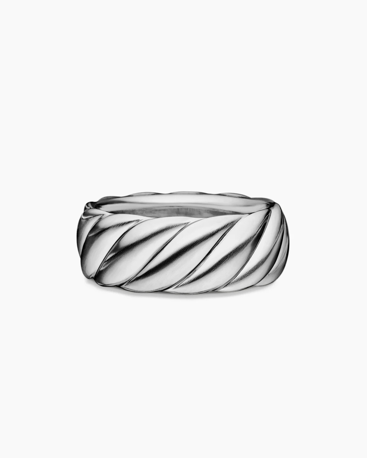 Sculpted Cable Contour Band Ring | David Yurman