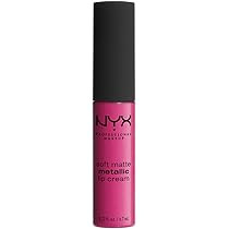 NYX PROFESSIONAL MAKEUP Soft Matte Metallic Lip Cream, Liquid Lipstick - Paris (Mid-Tone Mauve-Pink) | Amazon (US)