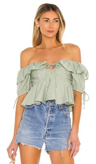 Maggie Top in Sage | Revolve Clothing (Global)