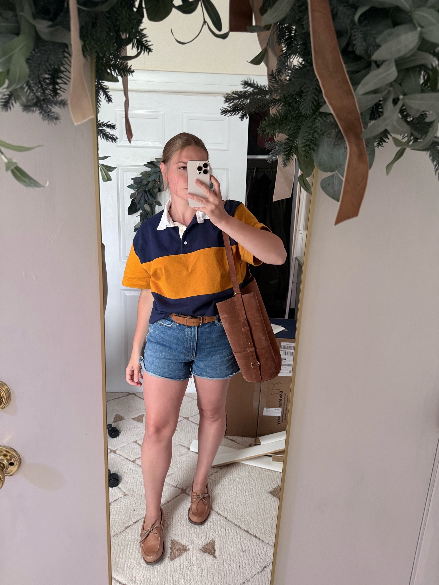 Rugby polo, short sleeve polo shirt, boat shoes, preppy, transitional outfit, ootd, preppy, back to campus

#LTKxMadewell #LTKSeasonal #LTKmomlife