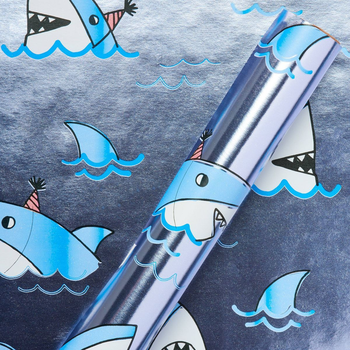 Sharks with Hats Kids' Wrapping Paper - Spritz™ | Target