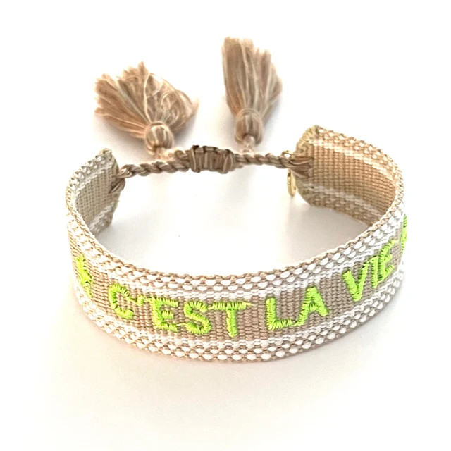 C'est La Vie Woven Friendship Bracelet | Caryn Lawn
