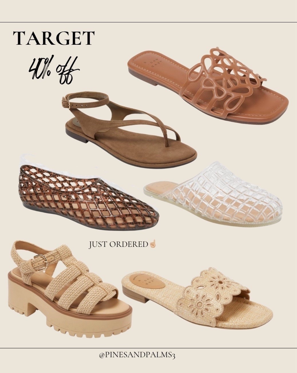 40% off today!! Sandals
Target 

#LTKSeasonal #LTKSaleAlert #LTKootd