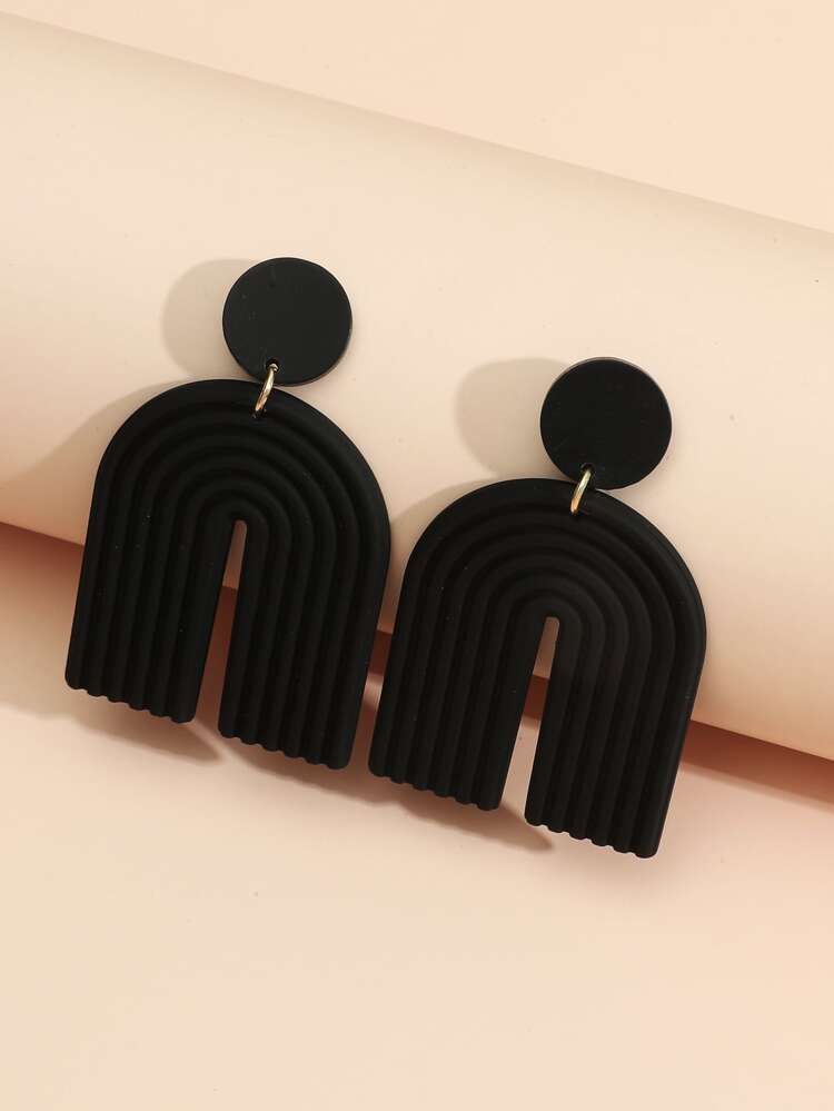 Acrylic Geometric Drop Earrings | SHEIN