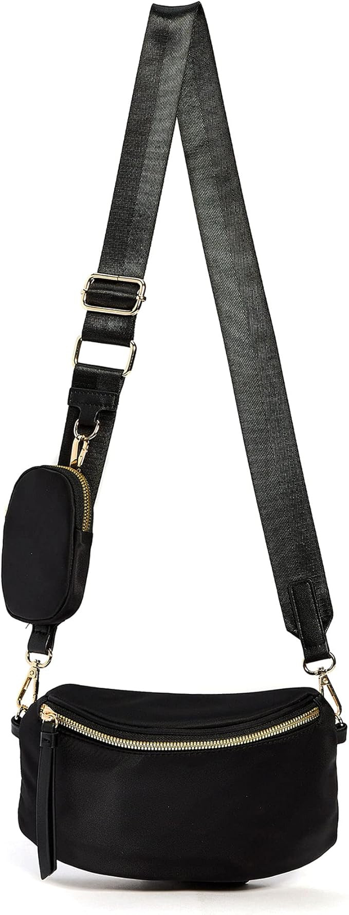 Like Dreams Small Crossbody Bag Unisex, Detachable Coin Pouch, Light weight Nylon Small Utility F... | Amazon (US)