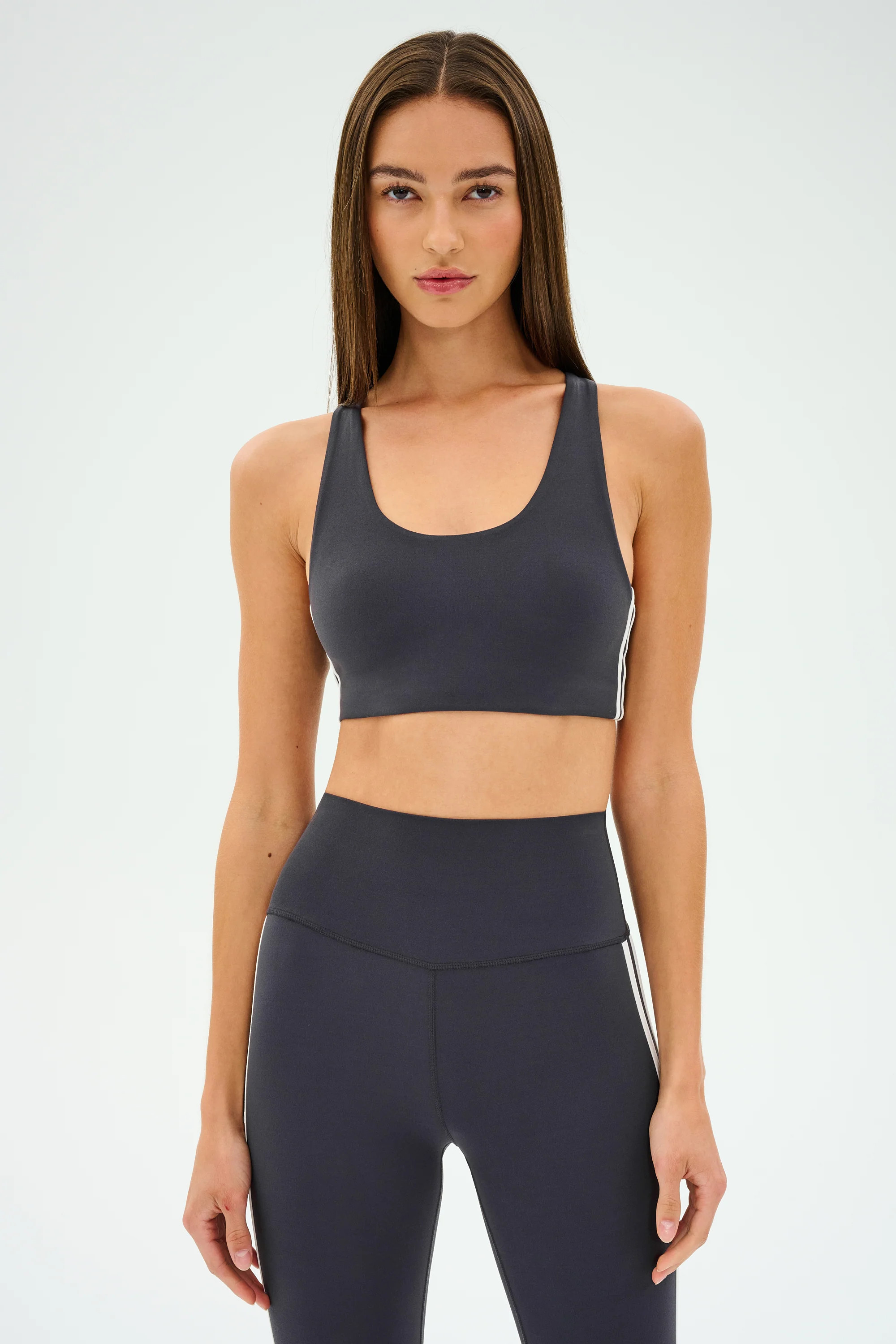 Ella Airweight Bra - Graphite/White | Splits59.com