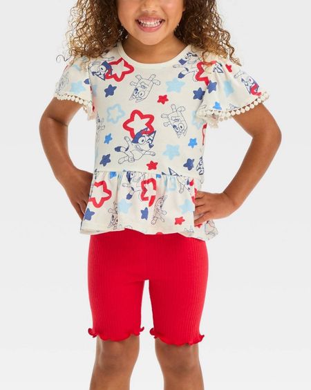 Toddler Bluey Americana Top and Bottom Shorts Set for Boys and Girls at Target

#LTKkids #LTKSeasonal
