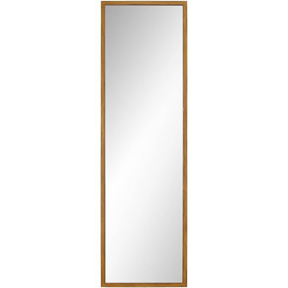 Noble Park Rectangular Vanity Decorative Wall/Floor Mirror Modern Gold Thin Wood Finish Frame 18"... | Target