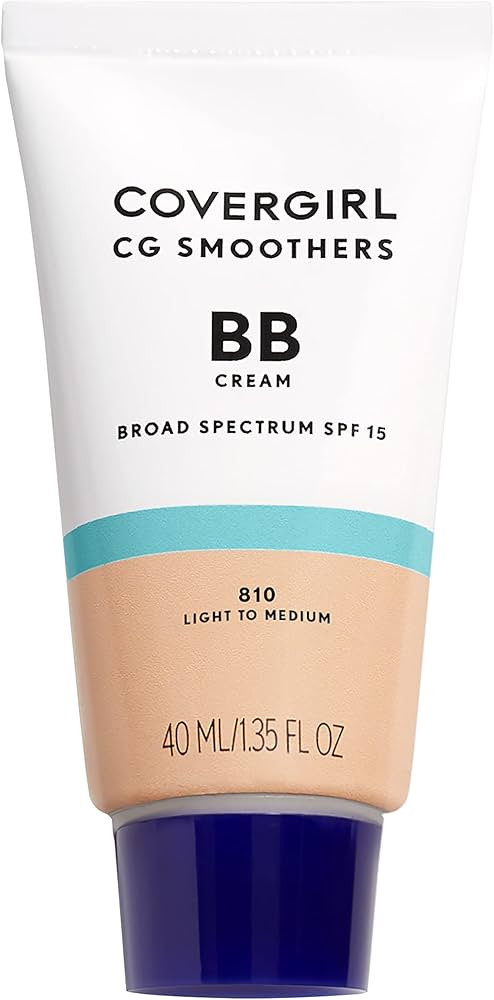 COVERGIRL Smoothers Lightweight BB Cream, 1 Tube (1.35 Ounce), Light to Medium 810 Skin Tones, Hy... | Amazon (US)