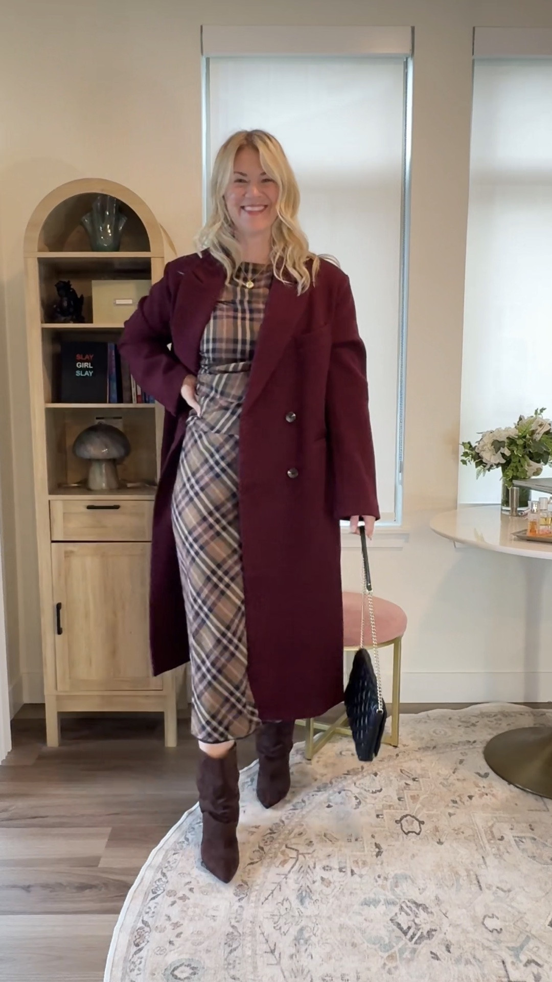 Fall Style: Plaid & Burgundy coat

#LTKootd #LTKWorkwear #LTKTall