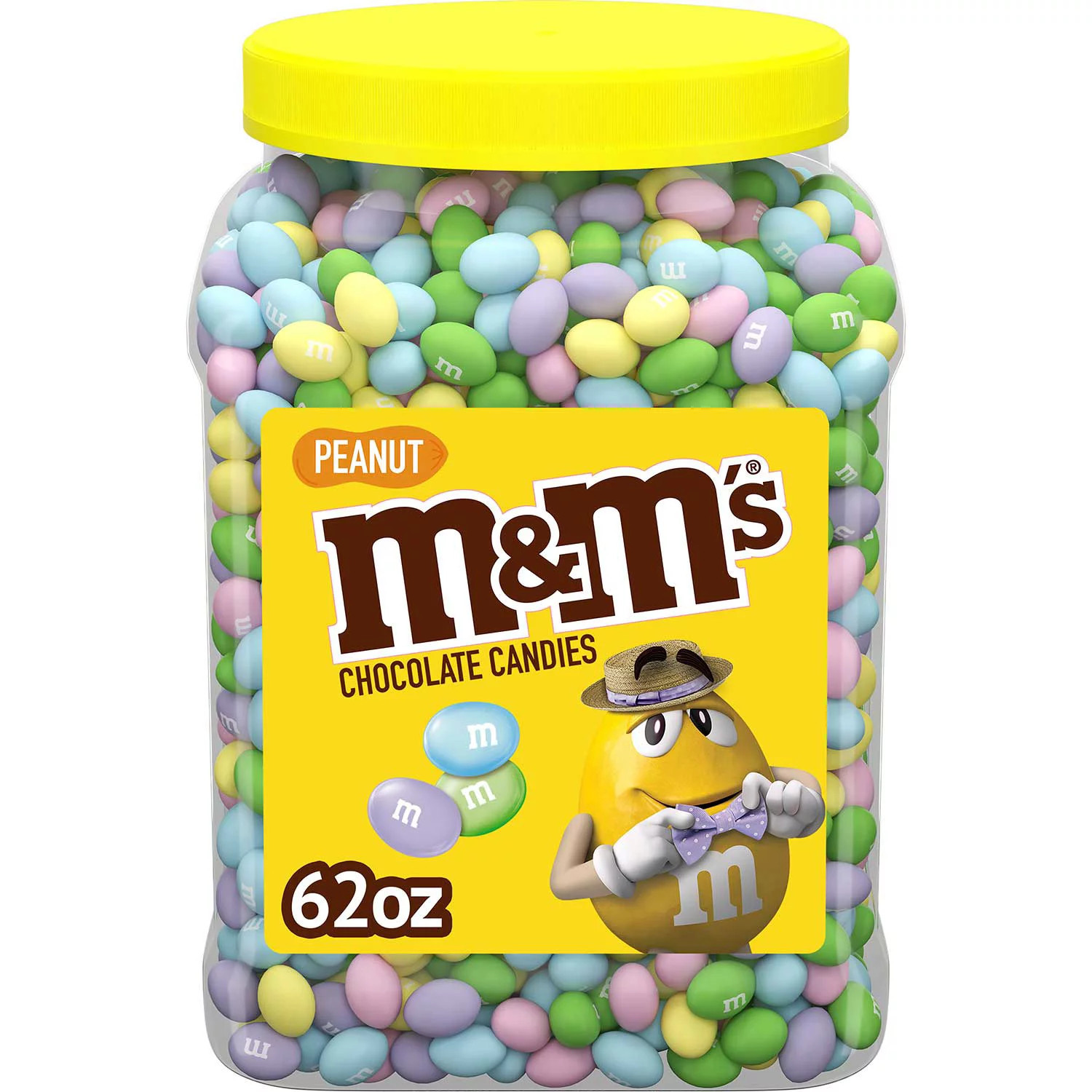 M & M'S Peanut Chocolate Pastel Easter Candy Jar 62 oz. | Sam's Club