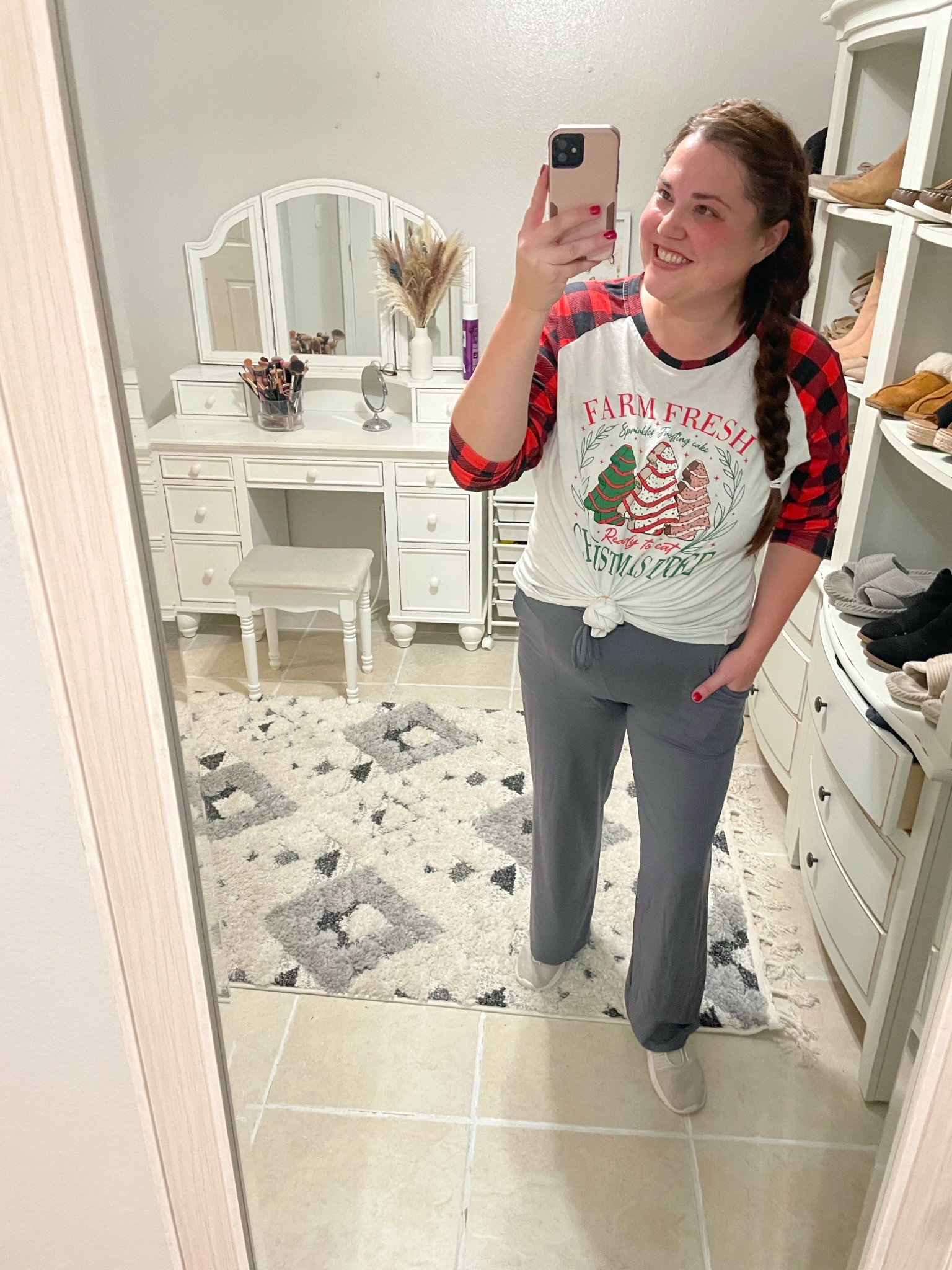 Christmas Morning Cozy & Post-Holiday Reset 🎄☕️

Merry Christmas! 🎅🏼 

There is nothing better than swapping the fancy clothes for the ultimate winter loungewear ootd. 

I’m spending my day in this ultra-soft festive graphic tee and my favorite relaxed fit joggers.

If you received an LTK gift card today, this holiday loungewear is the perfect way to treat yourself for the "between-mas" week of movies and relaxation! The pants are incredibly soft with the perfect amount of stretch! This buffalo plaid shirt runs true to size and is a seasonal must-have for cozy style.

Sizing: Wearing a XL in both for that perfect relaxed feel.

Shop the Look: Tap the links to shop my exact outfit and see more winter outfit ideas on my LTK! 

Don't forget to follow for daily affordable fashion finds and home inspo.

#LTKMidsize #LTKmorningroutine #LTKHoliday