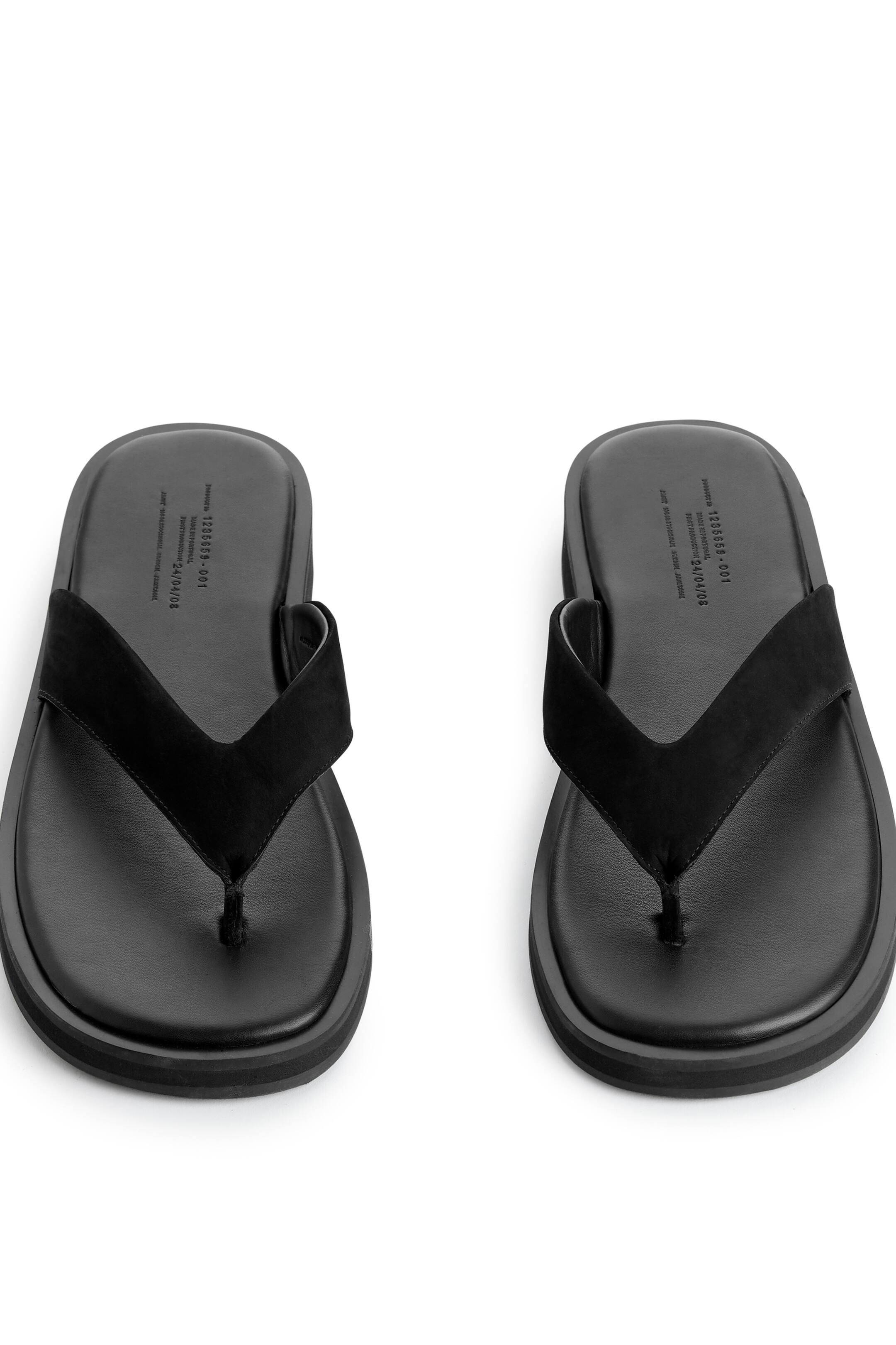 Chunky Zehenstegsandalen - Ohne Absatz - Schwarz - Ladies | H&M AT | H&M (DE, AT, CH, NL, FI)