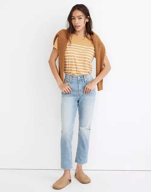 The Curvy Perfect Vintage Jean in Coney Wash: Destroyed Edition | Madewell