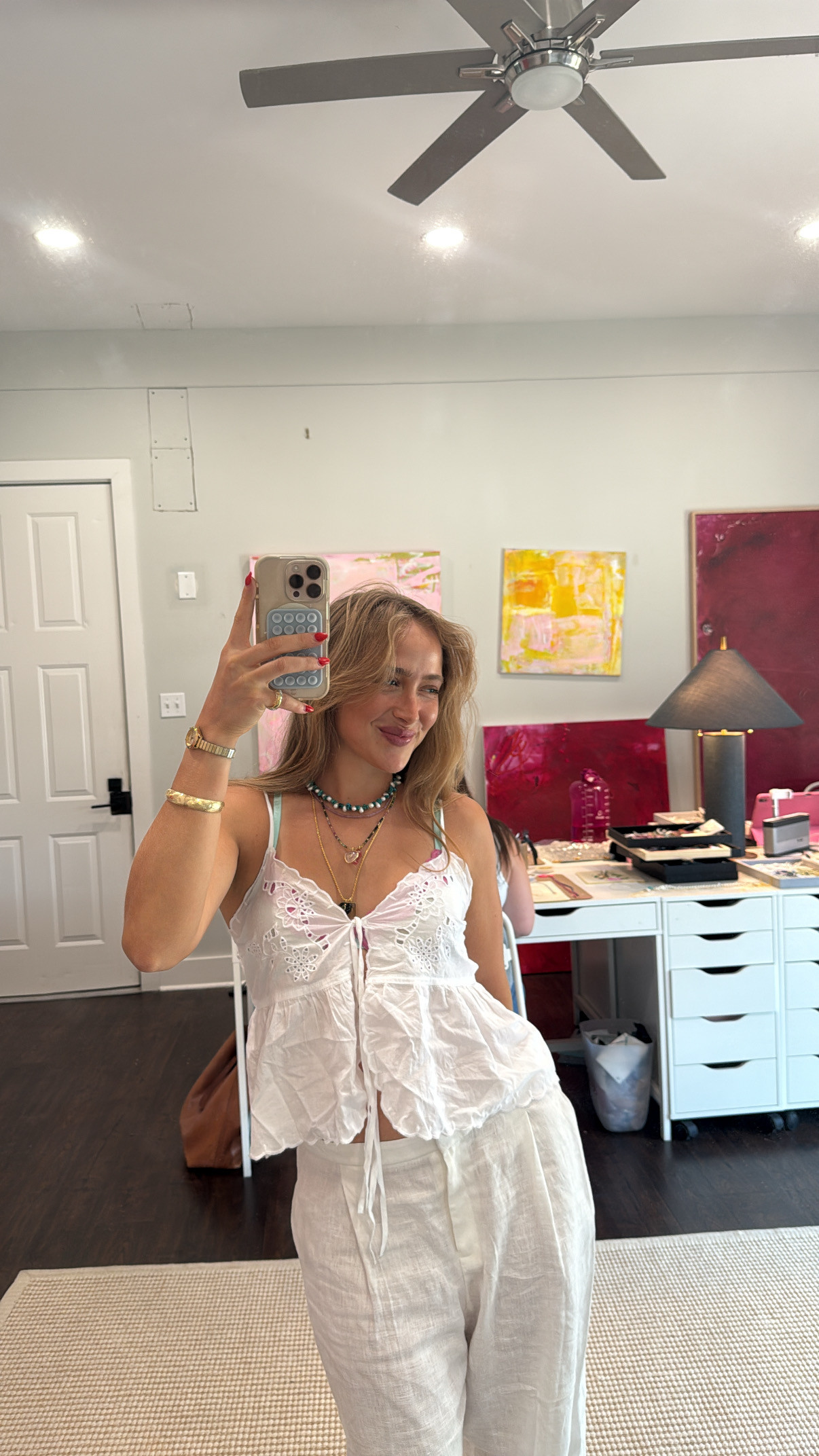 all white outfits for the summer! top is size small, pants are size 6 

 #LTKSummerEdit #LTKFindsUnder50