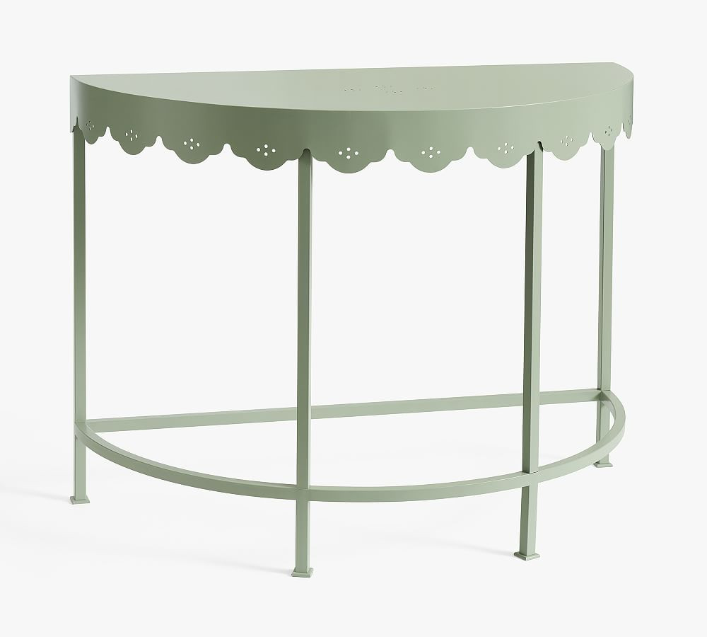 Julia Berolzheimer Eloise Demilune Scalloped Etagere | Pottery Barn (US)