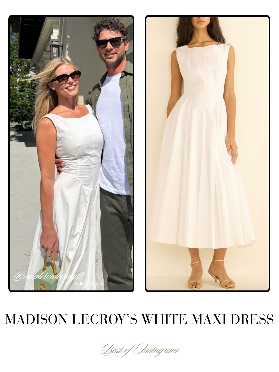 Madison LeCroy’s White Maxi Dress 📸 = @madisonlecroy