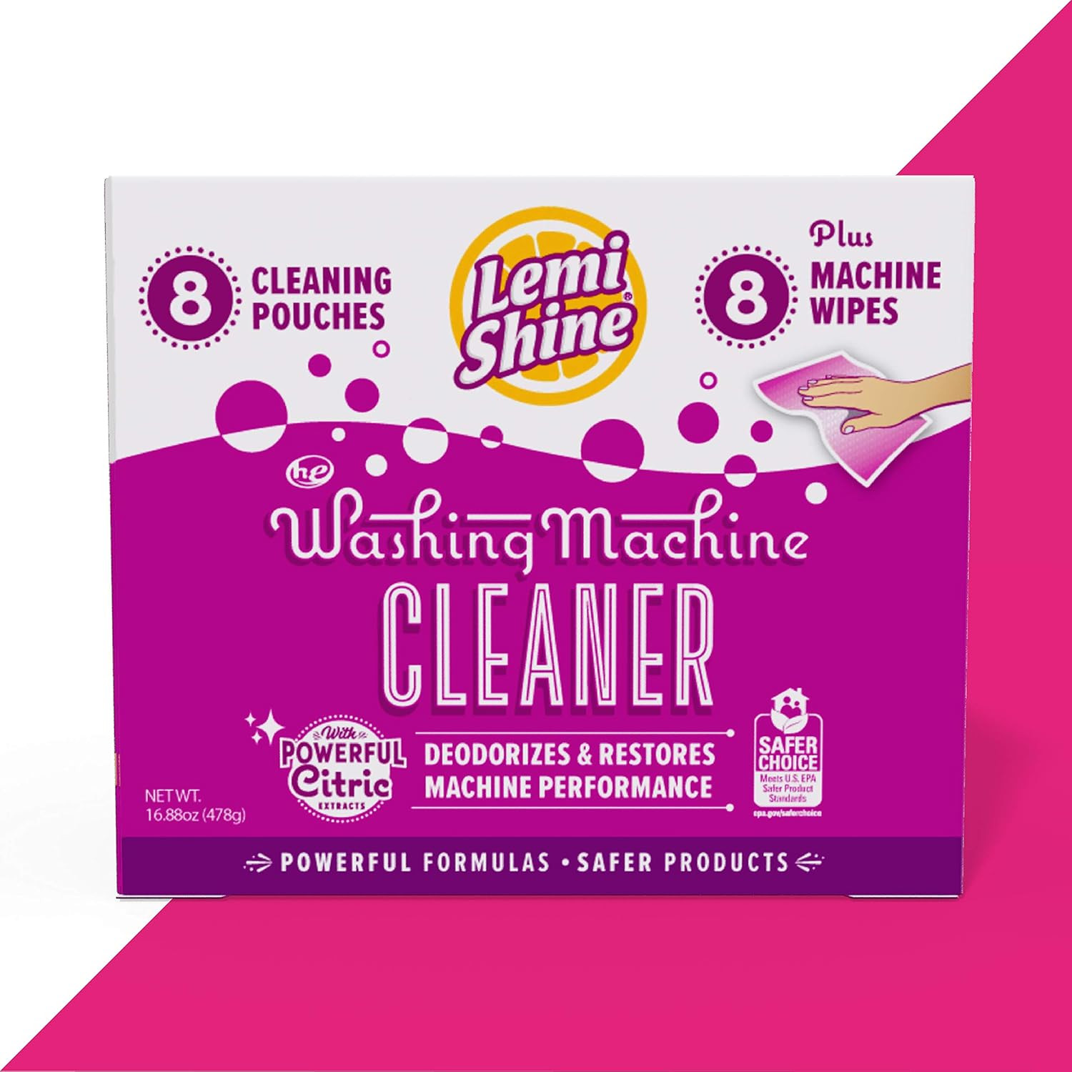 Lemi Shine Washing Machine Cleaner | Powered By Citric Acid | 100% Guaranteed Hard Water Cleaner ... | Amazon (US)