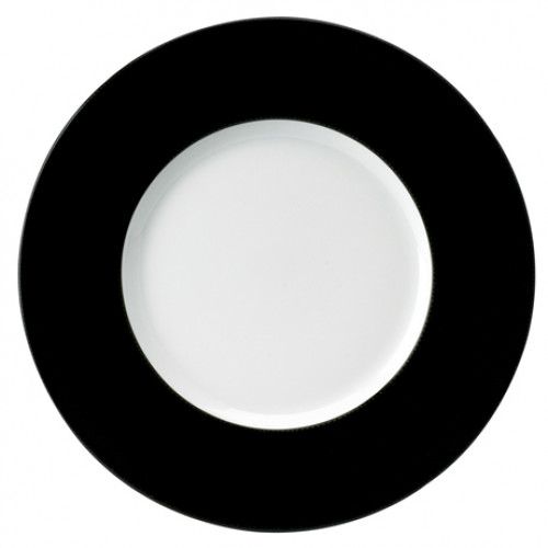 Philippe Deshoulieres Seychelles Black Dinner Plate Large Rim | Gracious Style