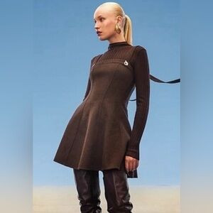 Gap X Cult Gaia Collab Brown Sleeveless Mini Wool Dress | Poshmark