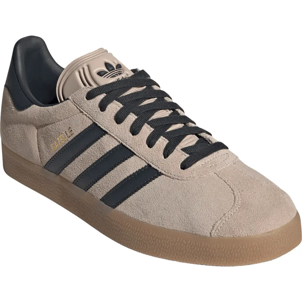 adidas Gazelle Sneaker in Taupe/Night Indigo/Gum 3 at Nordstrom, Size 8.5 | Nordstrom
