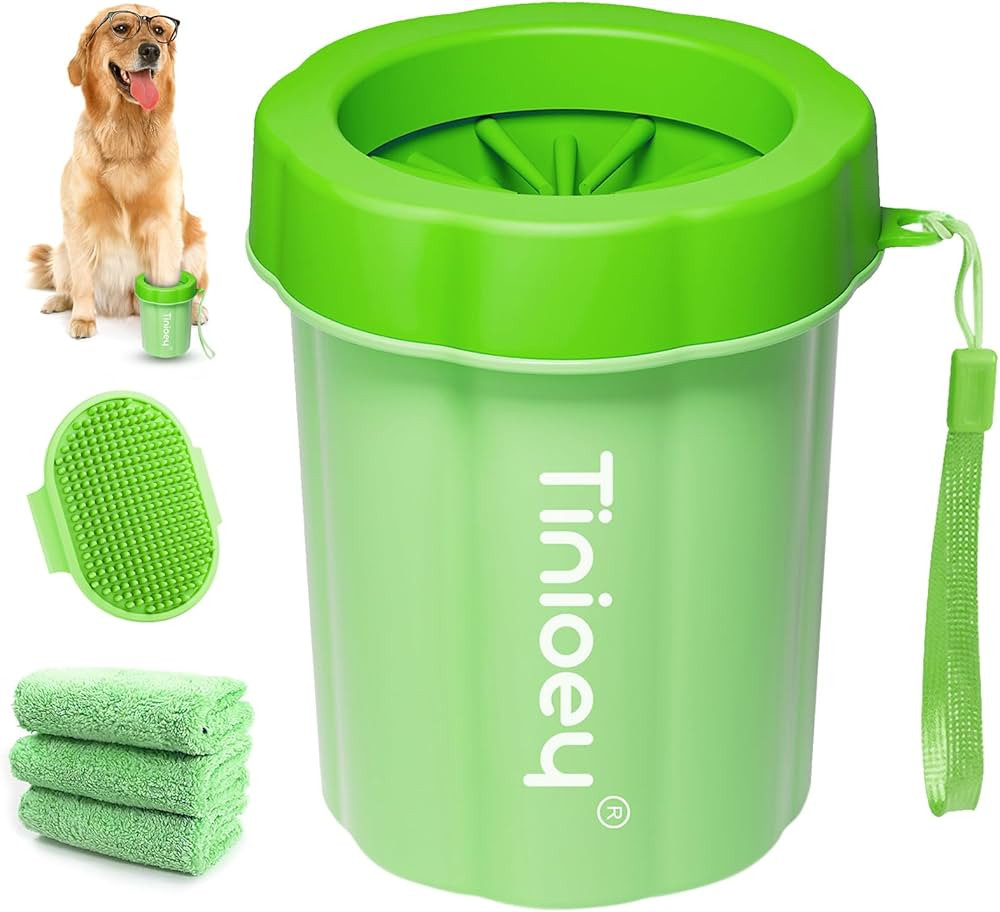 Paw Cleaner for Medium Dogs (with 3 Absorbent Towels) - Muddy Foot Washer for Pets | Amazon (US)