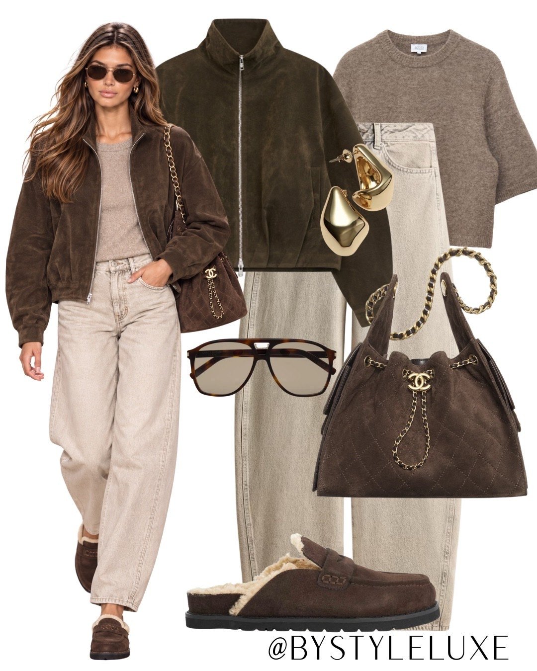 TONAL LOOK - Rich chocolate brown and mocha tones for autumn

#jeans #jacket #autumnoutfit

#LTKautumn #LTKjeans #LTKshoes