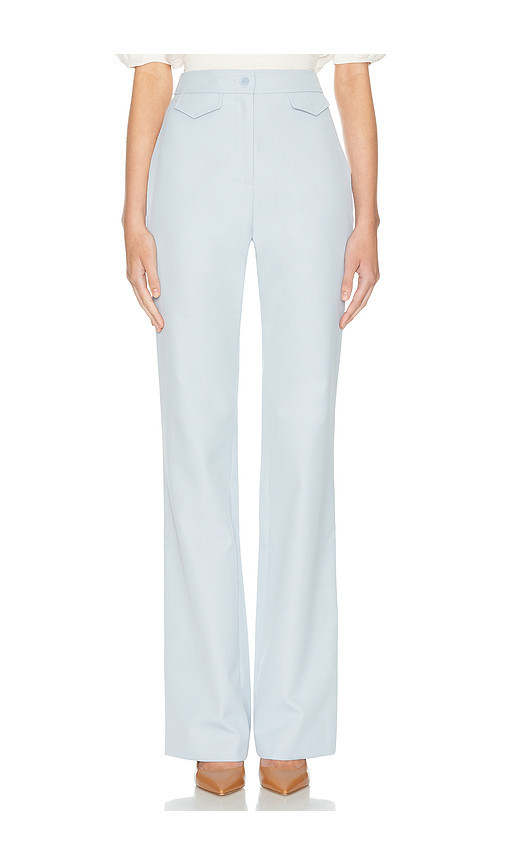 Helsa The Kick Flare Suit Pant in Baby Blue. Size S. Also in L, M, XL, XS, XXS. | Revolve Clothing (Global)